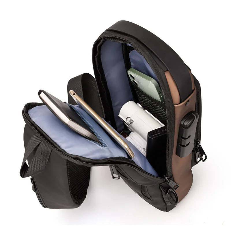 Bolsa Slim Bag™ - Mochila Anti-Furto com Senha USB